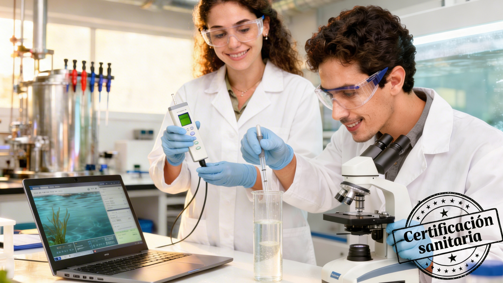 Cientificos realizando pruebas.